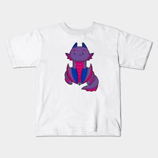 Cute bisexual wyvern dragon Kids T-Shirt